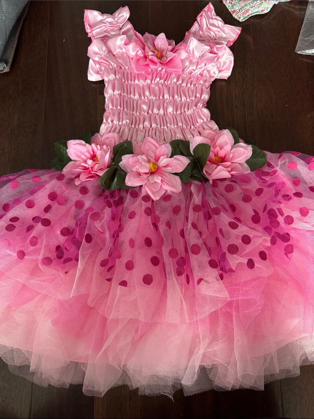 Great Pretenders Pink Floral Tutu Costume Dress